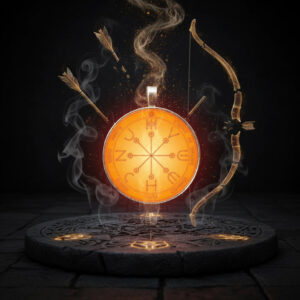 The Sixth Pentacle of Mars Solomonic talisman for breaking hostile force and defensive reversal