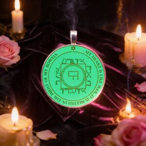 Fifth Pentacle of Venus talisman from the Key of Solomon for passion, sensual attraction, erotic magnetism, and rekindled intimacy