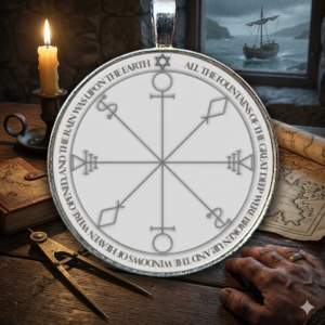 Planetary pentacles used for elemental stability, emotional steadiness, and symbolic navigation through chaos