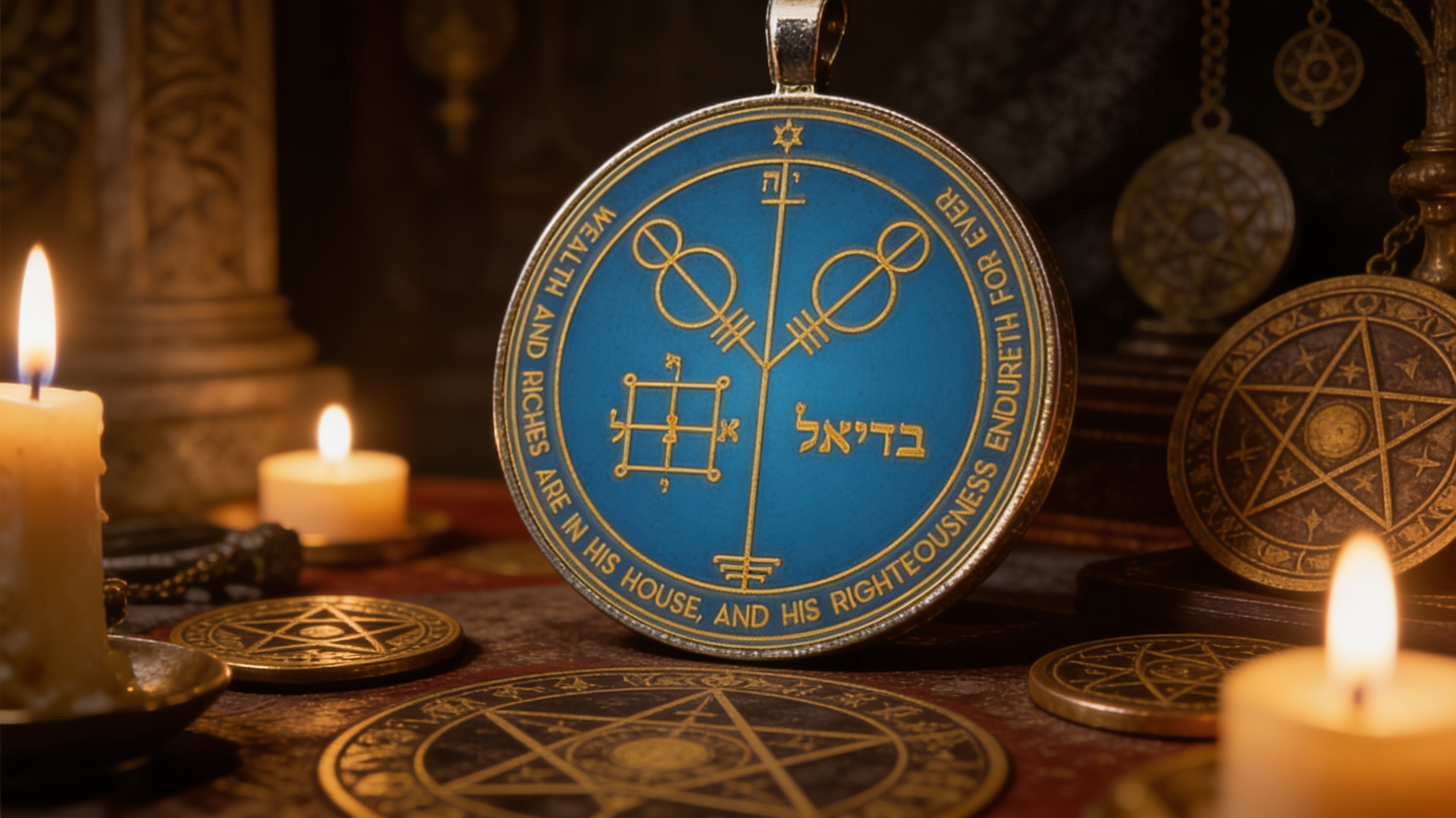 Planetary pentacles representing ceremonial rarity, historical mystique, and symbolic ritual alignment
