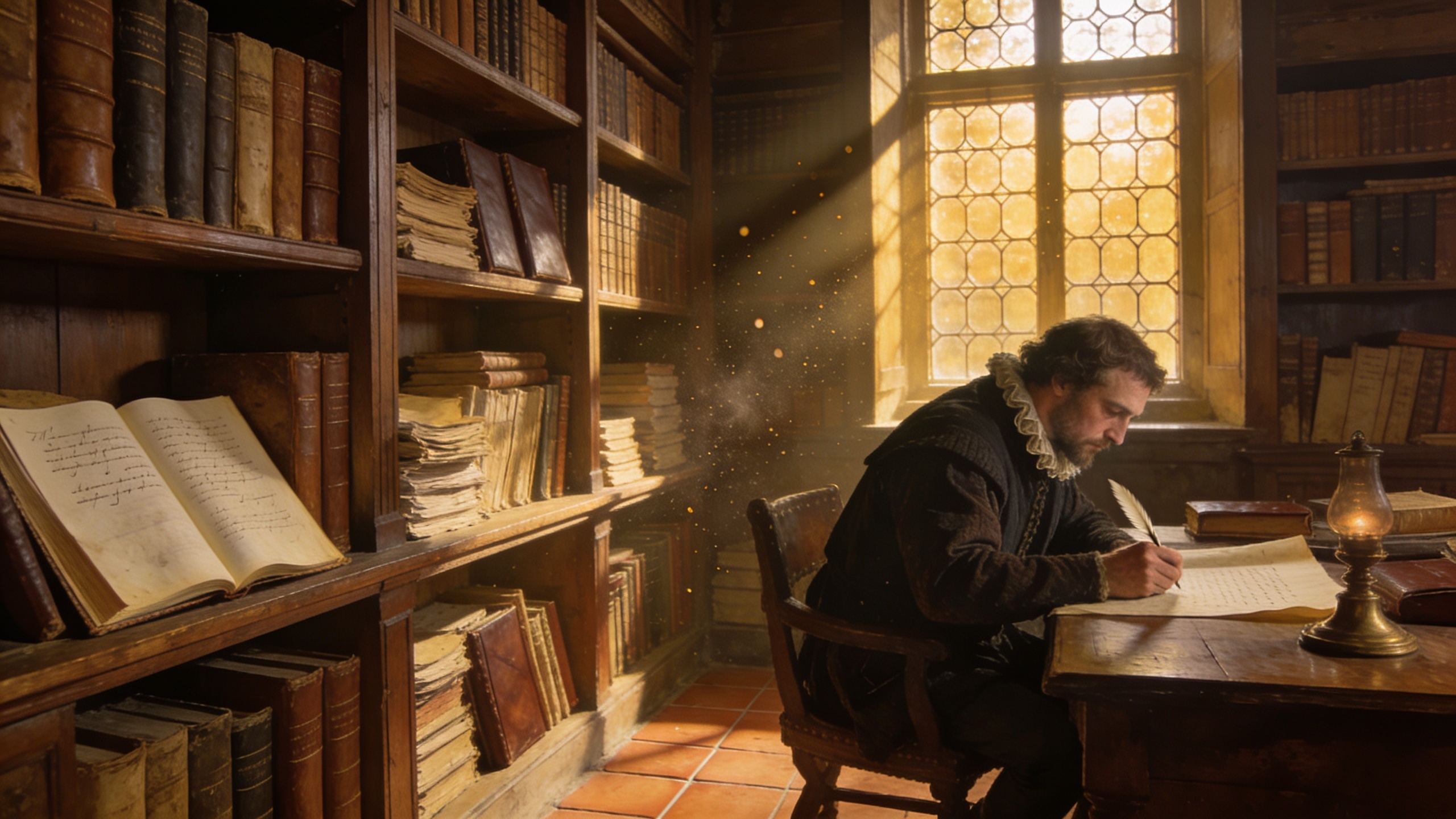 Renaissance-style scene representing memory, retention, concentration, and lifelong learning